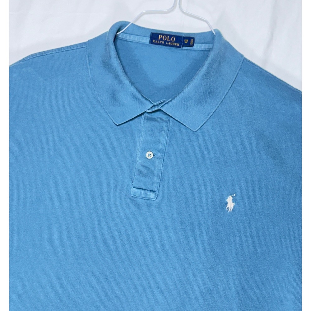 Polo Ralph Lauren Big & Tall 2XB Blue Short Sleeve Classic Fit Polo‎ Shirt Mens